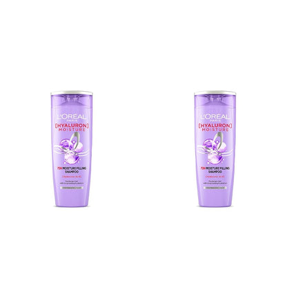 L Oréal Paris Moisture Filling Shampoo, With Hyaluronic Acid, For Dry & Dehydrated Hair, Adds Shine & Bounce, Hyaluron Moisture 72H, 340Ml. - The Everyday Empress