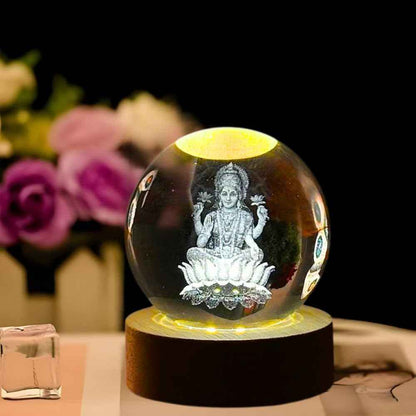 Desidiya Acrylic Romantic Ocean Wave Night Light Projector Lamp, 3D Water Wave Effect Crystal Table Lamp with Remote Control (Battery Not Included), LED Projection for Bedroom Decor, Cube