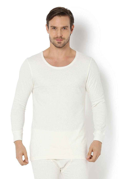 Van Heusen Men Thermal Classic Fit Top - Cotton Viscose Blend - Anti Bacterial, Low Neck, Full Sleeve