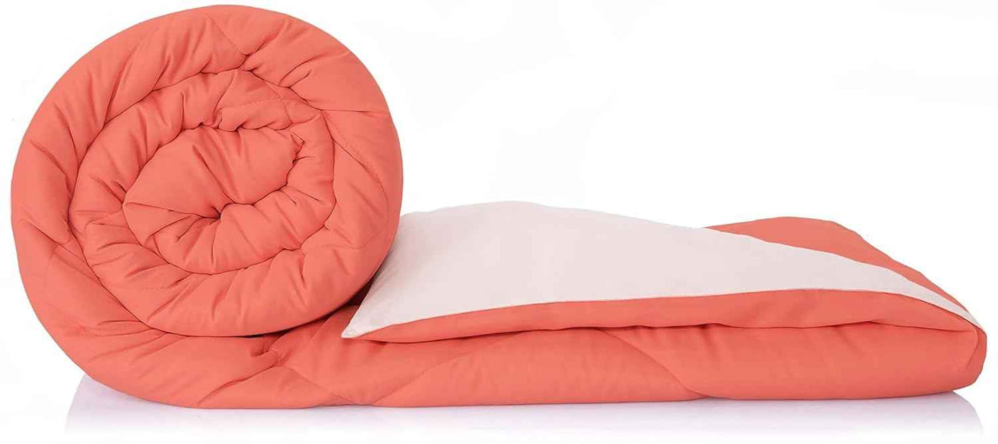 Amazon Brand - Solimo Microfibre Reversible Comforter, Single (Ocean Blue and Mild Blue, 200 GSM)