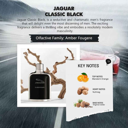 Jaguar Classic Black Eau de Toilette - 100 ml (For Men)