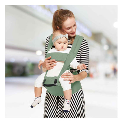 R for Rabbit Upsy Daisy Ergo Baby Carrier for New Born | 8 in 1 Hip Seat Front and Back Carry Position Adjustable Straps Kangaroo Bags for 4 to 36 Months Kids Upto 15 Kg (Dark Grey)