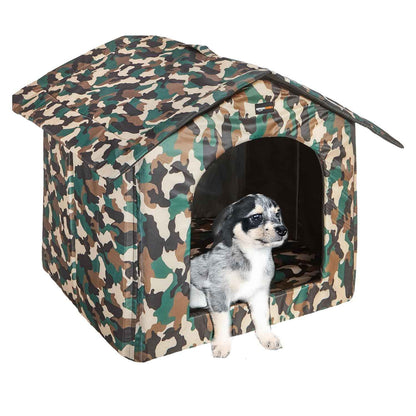 Amazon Basics Soft Pet Kennel (Large) | Pet Habitat - Multi-Color Printed | Soft & Cozy Pet Kennel (60L x 60Wx 62H Centimeters)
