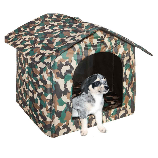 Amazon Basics Soft Pet Kennel (Large) | Pet Habitat - Multi-Color Printed | Soft & Cozy Pet Kennel (60L x 60Wx 62H Centimeters)