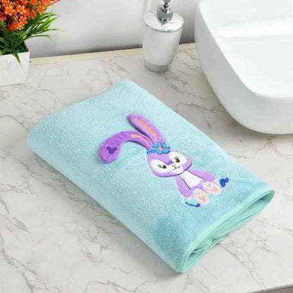 Microfiber Kids Bath Towels Quick Dry Super Absorbent Super Soft Bath Towel for Babies Toddler-Baby Towel for Boys and Girls (Green, Pack of 1)