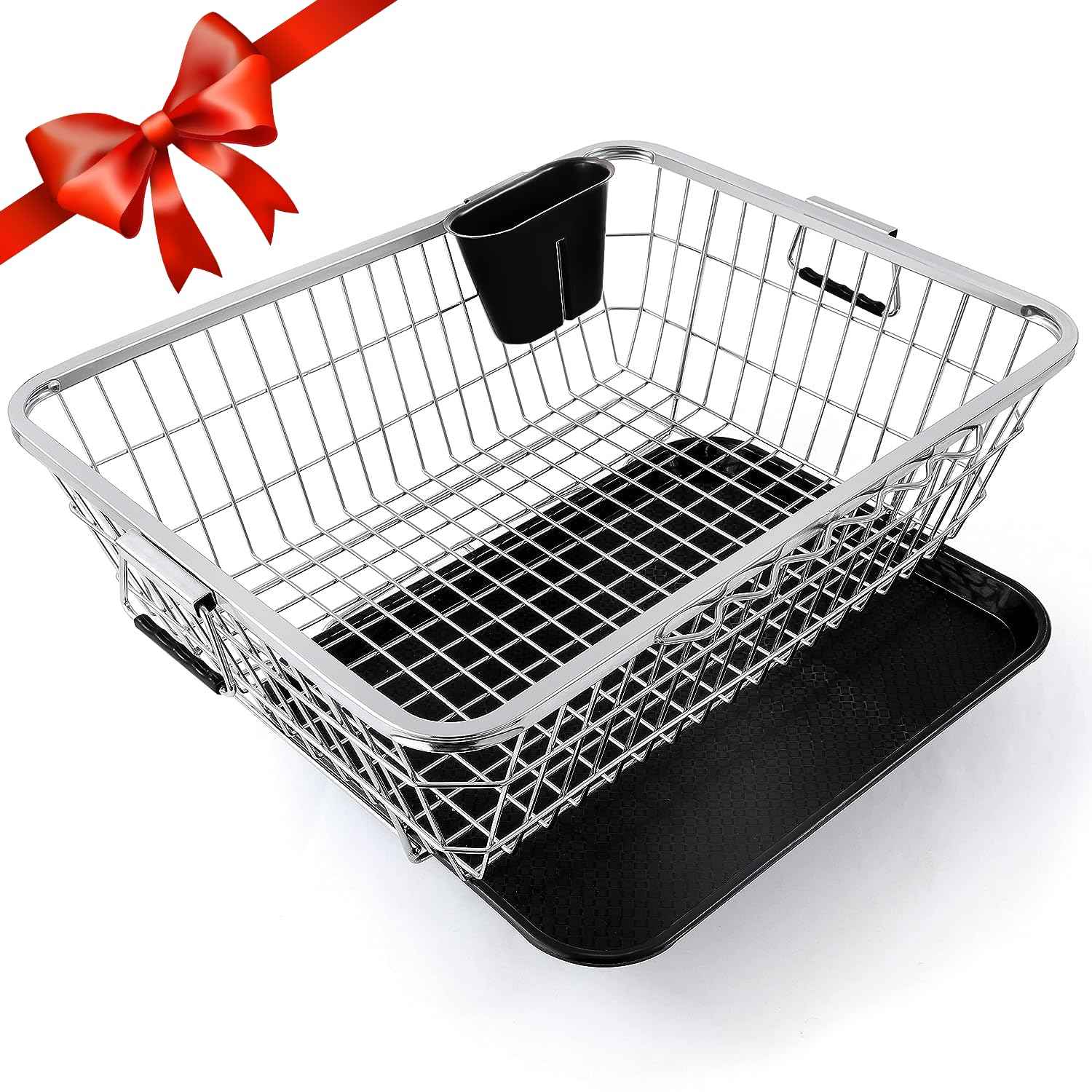 TEX-RO Clothes Drying Stand for Balcony/Cloth Dryer Stand/Cloth Stand for Drying Clothes Foldable/MS Pipe Clothes Hanging Stand/Portable Cloth Rack for Indoor (3 Layer, Grey and Black)