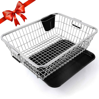 TEX-RO Clothes Drying Stand for Balcony/Cloth Dryer Stand/Cloth Stand for Drying Clothes Foldable/MS Pipe Clothes Hanging Stand/Portable Cloth Rack for Indoor (3 Layer, Grey and Black)