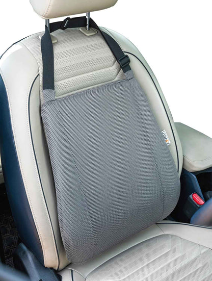 FOVERA Car Neck Rest Pillow | 2 Years Warranty | Memory Foam Neck Pillow for Car, Car Seat Head Rest Cushion for Neck & Cervical Support - Relieves Neck Pain (Medium, Black, Pack of 1)